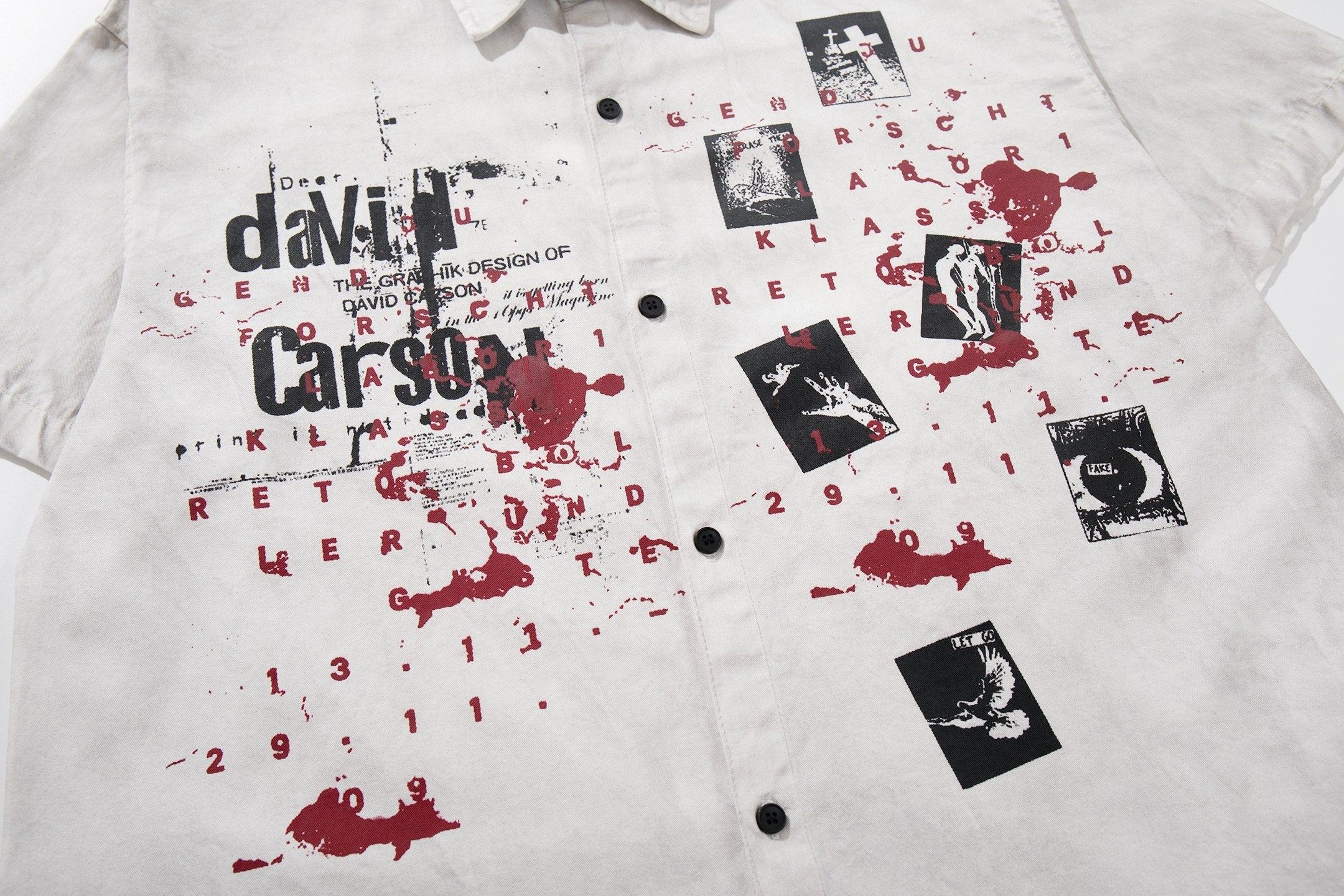 Omirad Distorted Archive Graphic Short Sleeve Shirt