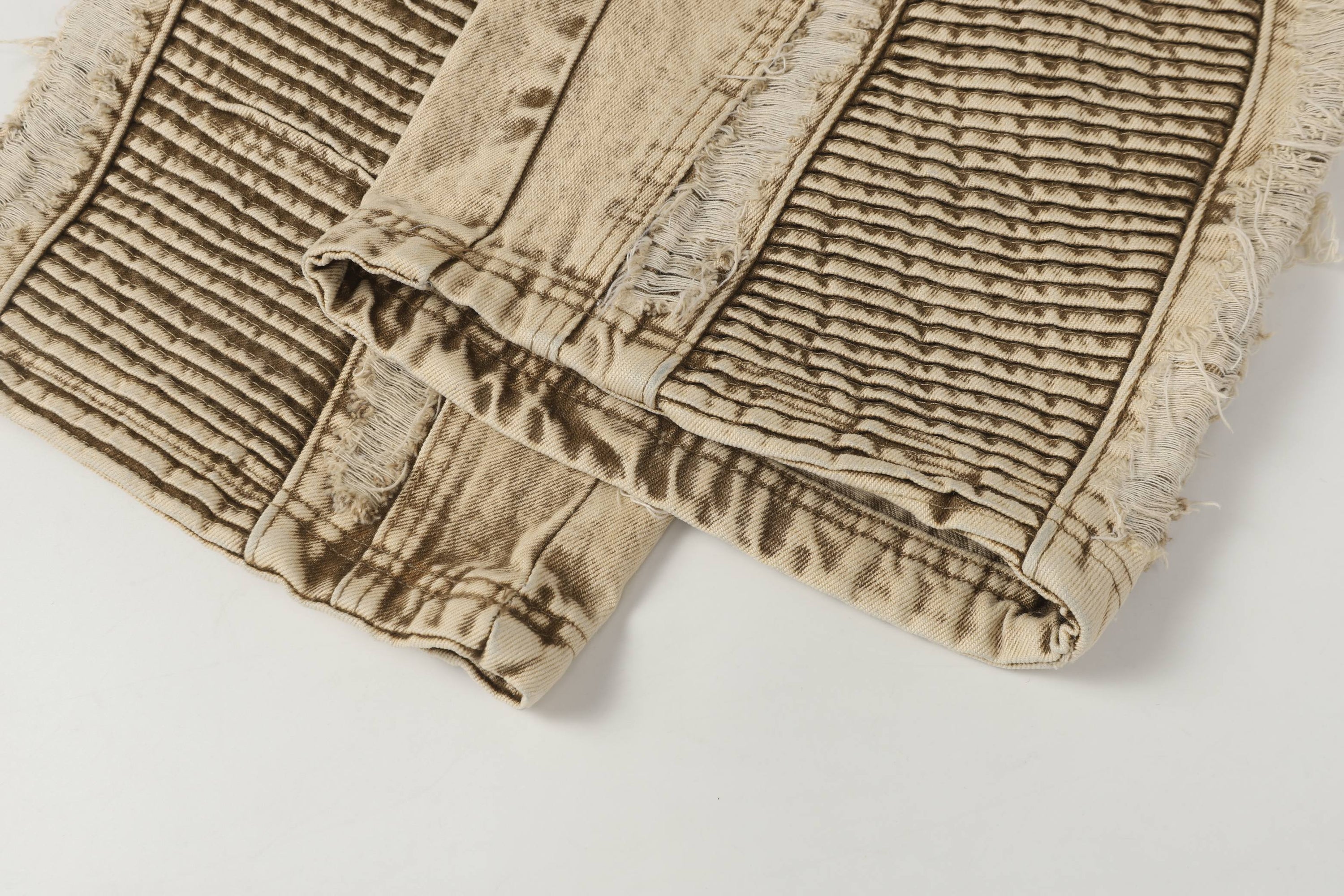 Omirad Vintage Distressed Panel Jeans | Wide Leg Streetwear