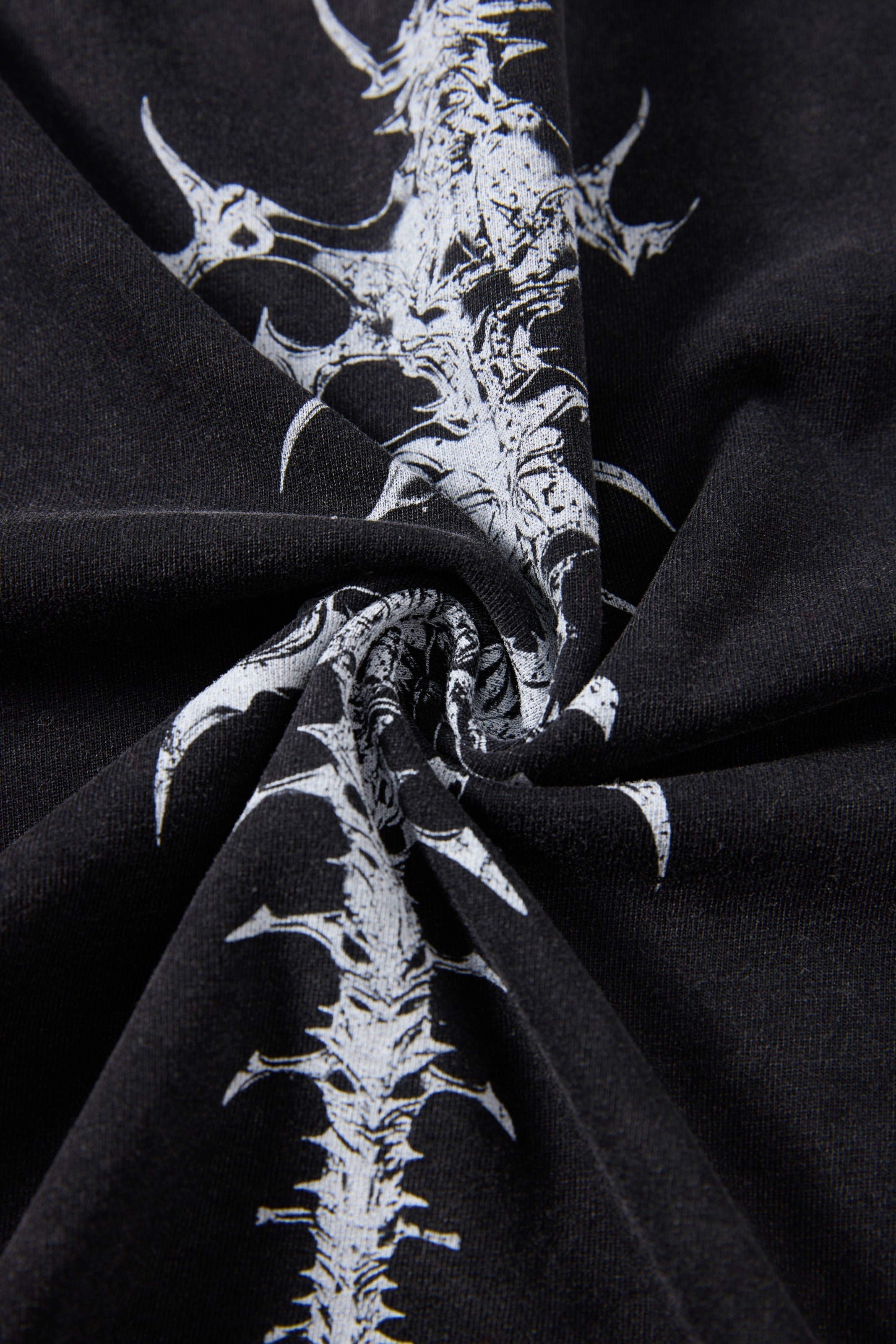 Omirad Spine Graphic Washed T-Shirt | Dark Streetwear
