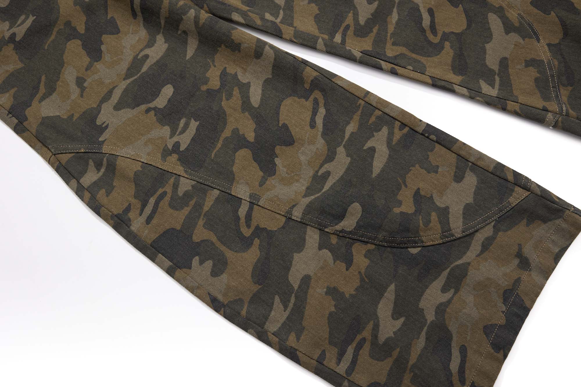 Omirad Camouflage Barrel-Leg Jeans | Wide Leg Camo Denim