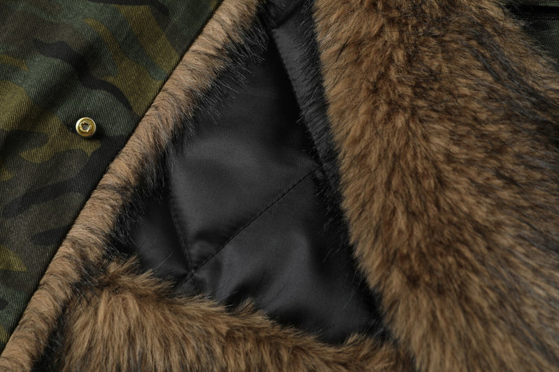 Omirad Camo Fur-Lined Jacket | Military Streetwear