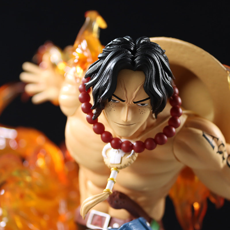 Ace Action Figurine – 24cm with Glowing Flames and Dynamic Pose, Limited Edition – One Piece Collectible