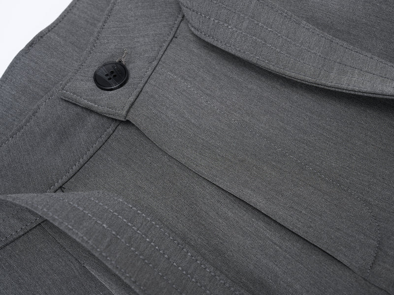 Structured Belted Barrel-Leg Pleated Pants | Omirad