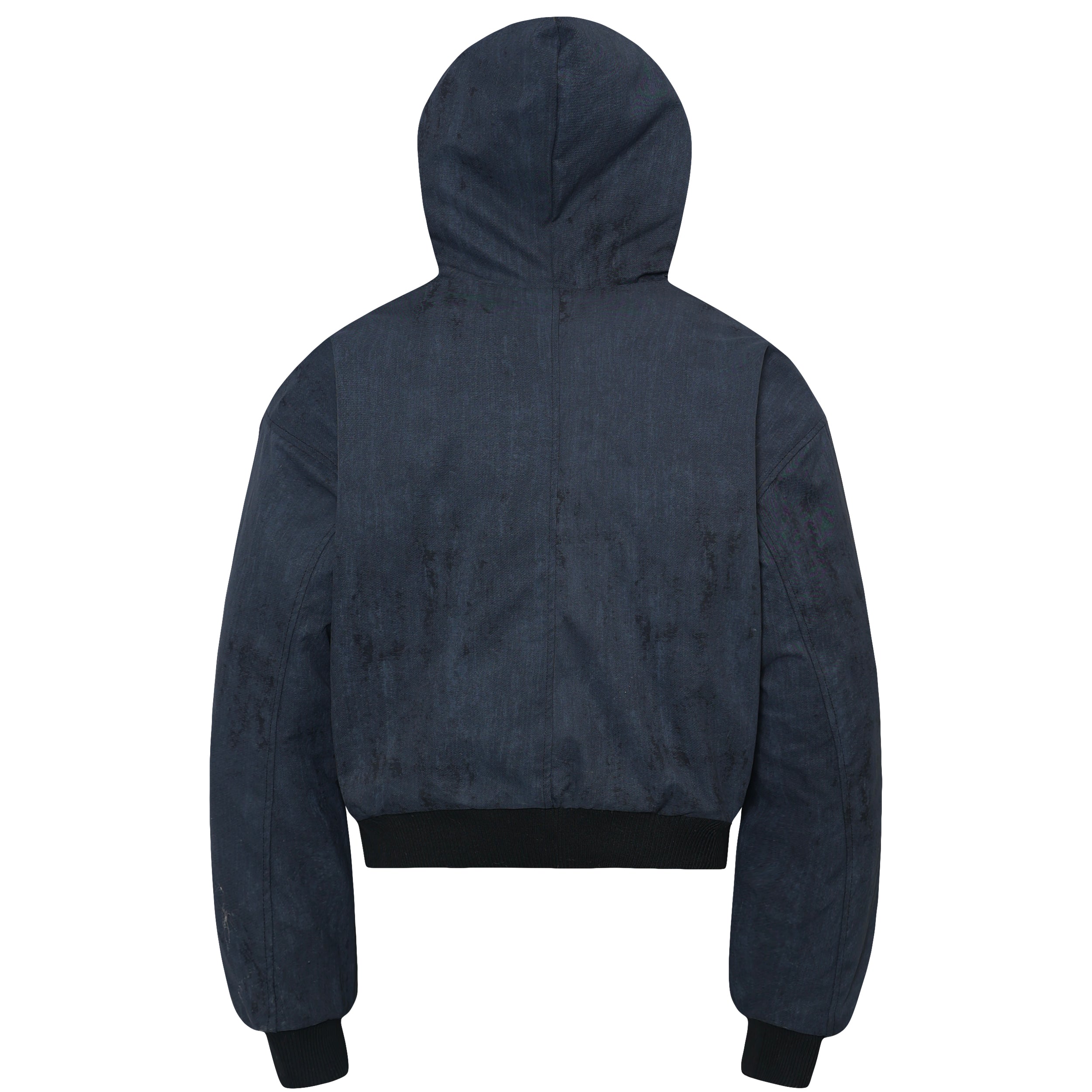 Omirad Frost-Fur Hooded Bomber Jacket | Cropped Streetwear