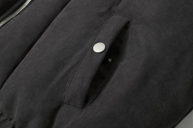 Panel Quilted High-Neck Bomber Jacket | Streetwear Puffer