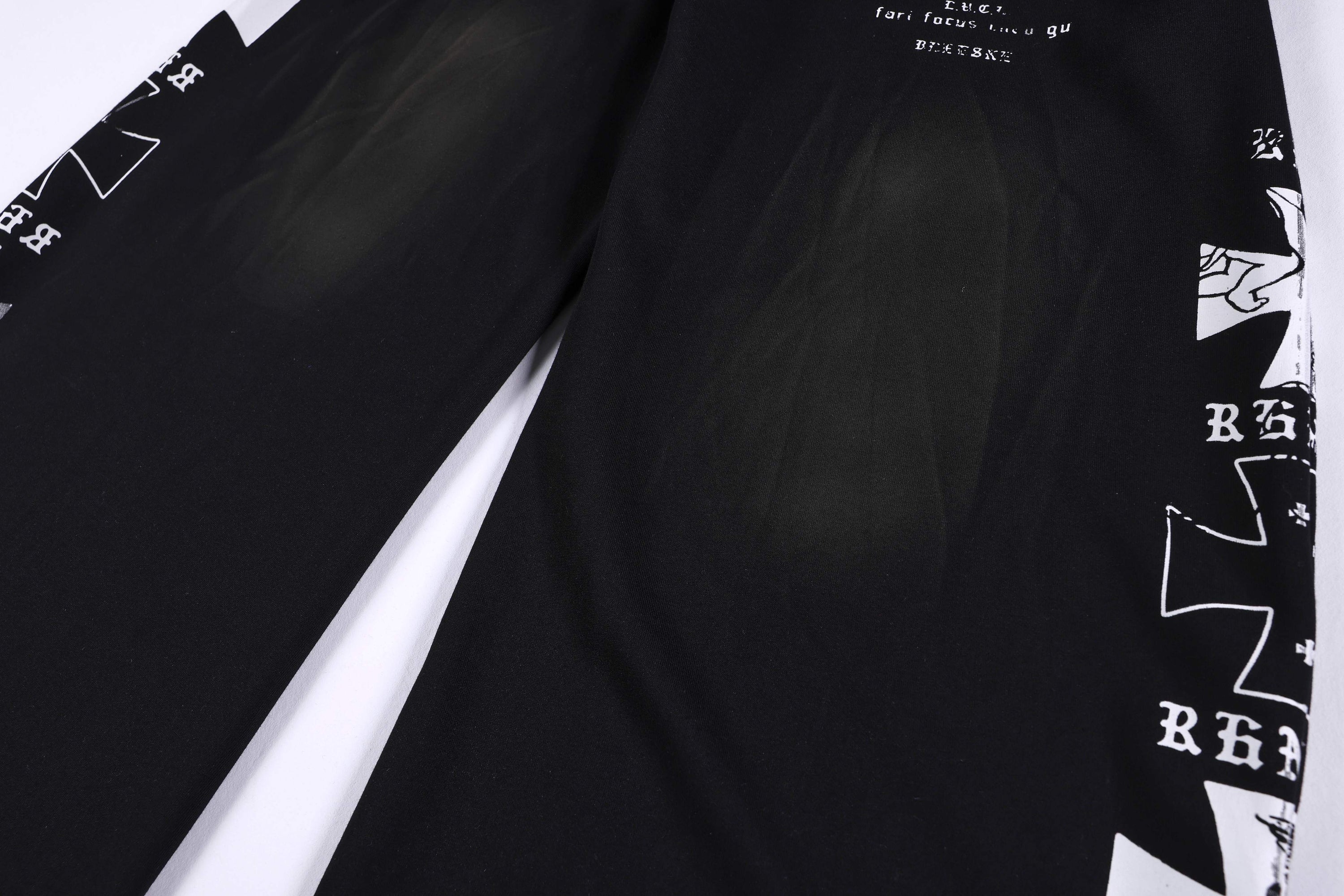 Omirad Gothic Script Wide-Leg Sweatpants | Streetwear