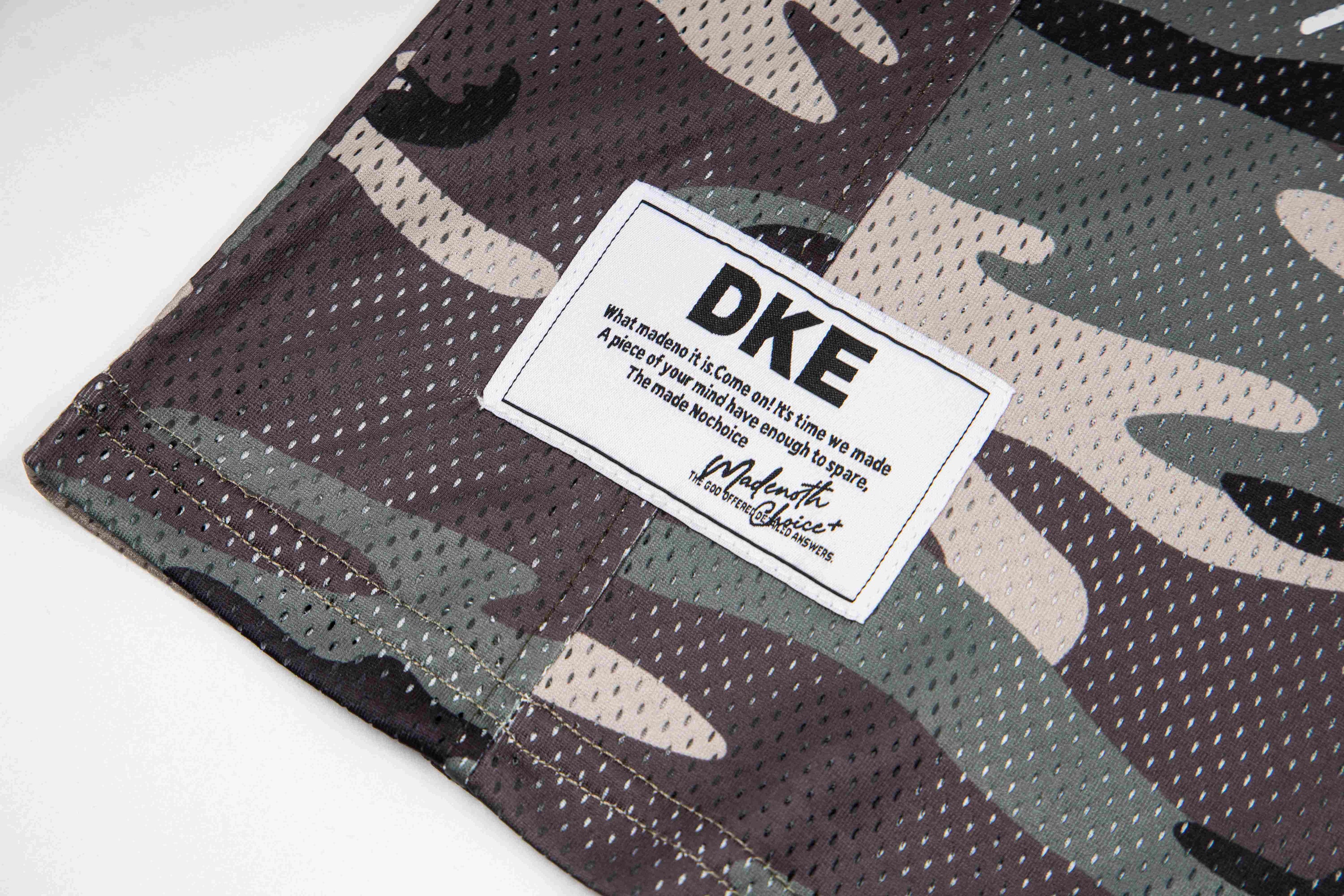 Camo Mesh Football Jersey Tee | Oversized Streetwear
