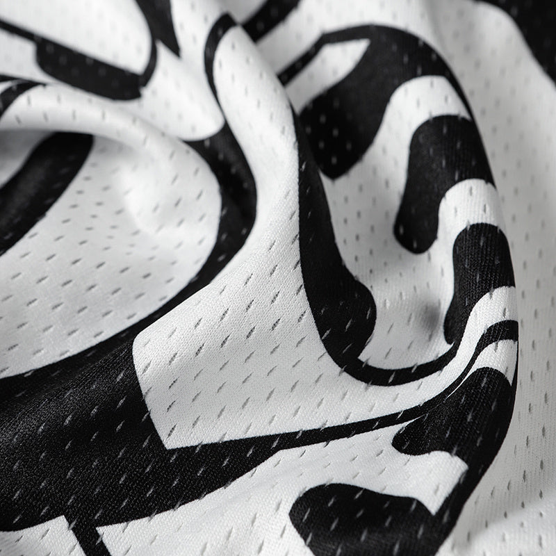 Solar Emblem Graphic Football Jersey | Street Style Mesh Top