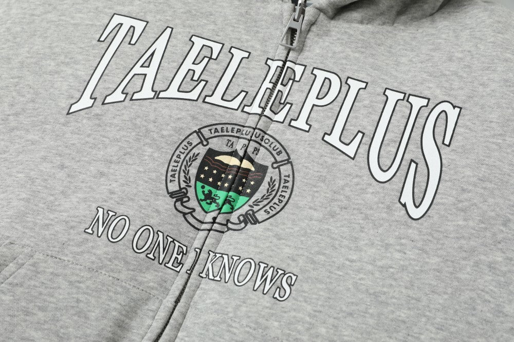 Reversible Camo Varsity Hoodie Jacket | TAELEPLUS Logo