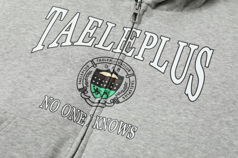 Reversible Camo Varsity Hoodie Jacket | TAELEPLUS Logo