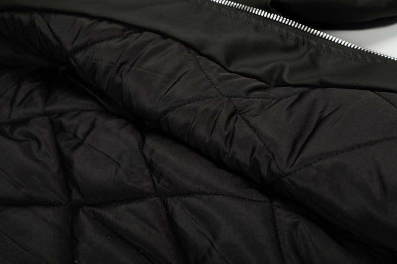 Faux Fur Collar Gothic Embroidered Bomber Jacket | Streetwear