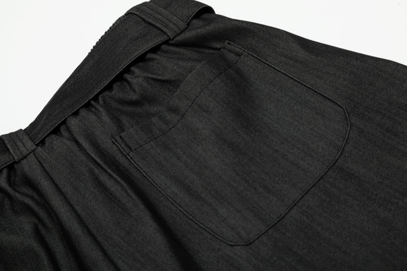 Omirad Draped Balloon Wide-Leg Pants with Belt