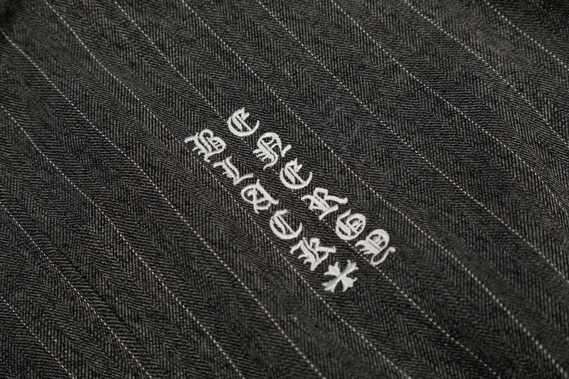 Pinstripe Track Zip Jacket | Retro Athletic Streetwear