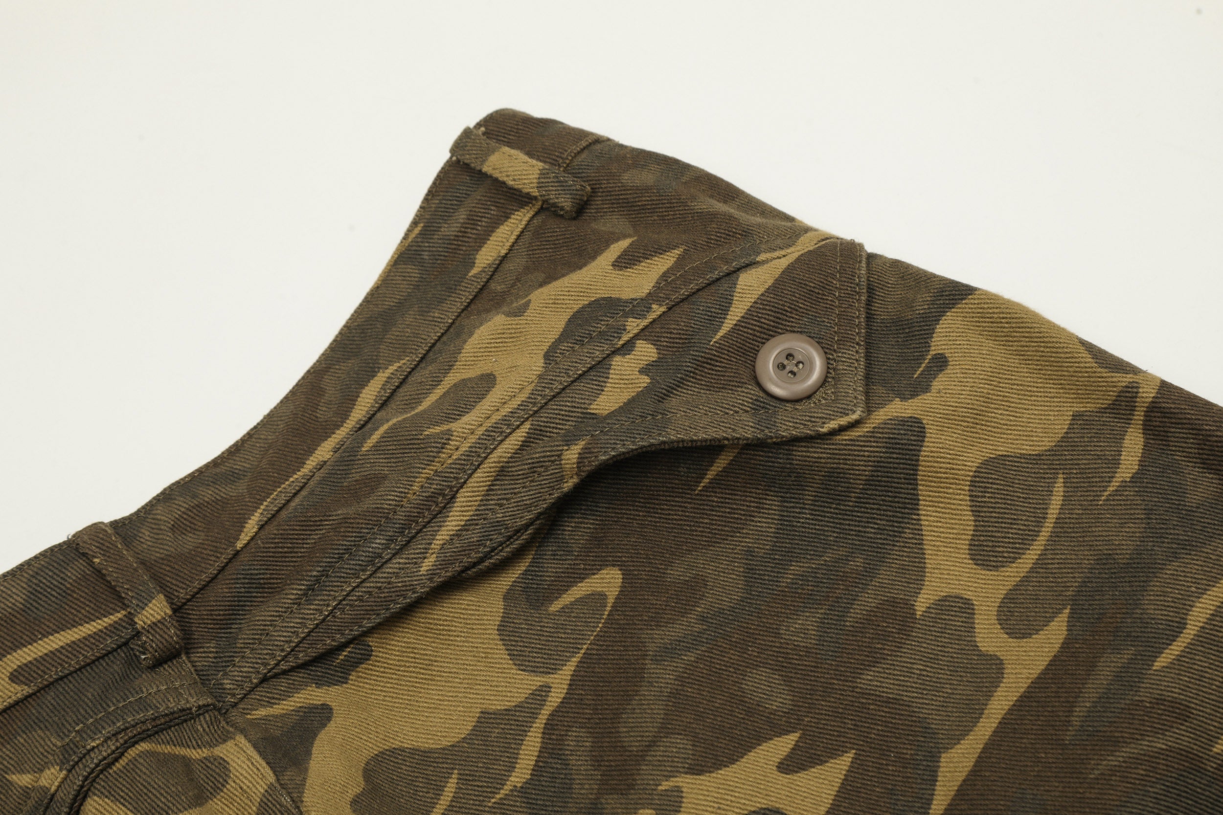 Omirad Washed Camo Wide-Leg Pants | 100% Cotton Streetwear