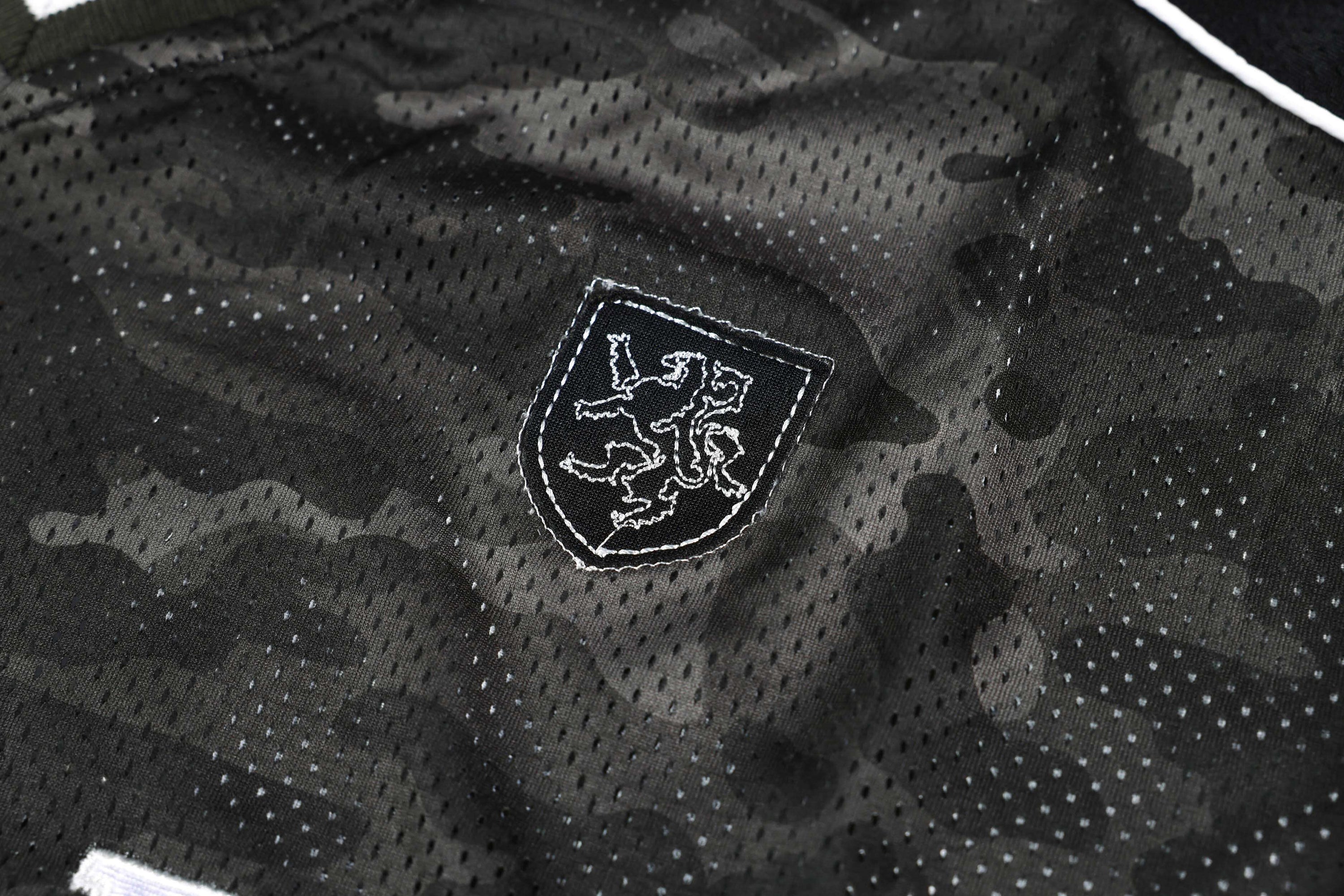 Camo 91 Athletic Jersey | Dark Camo Mesh Football Shirt