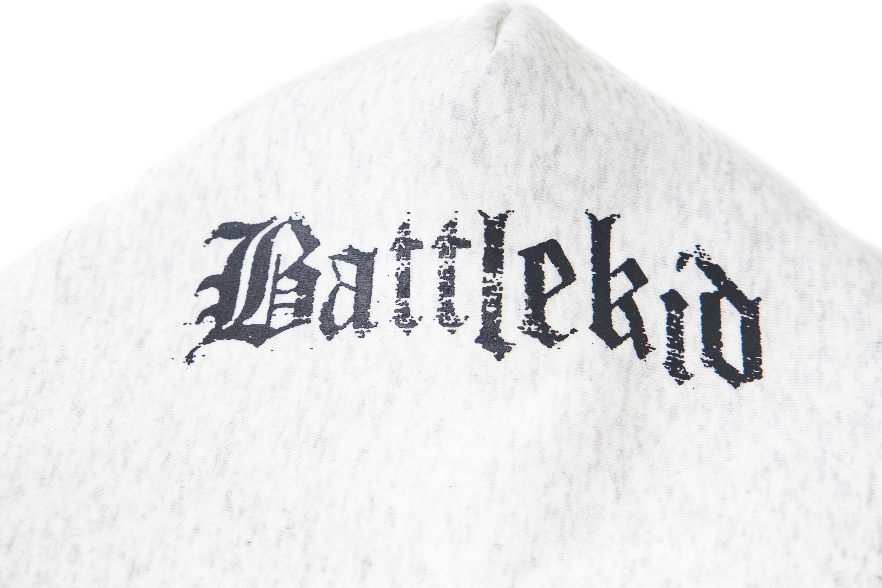 Gothic Letter Zip-Up Hoodie | Streetwear Crest Graphic