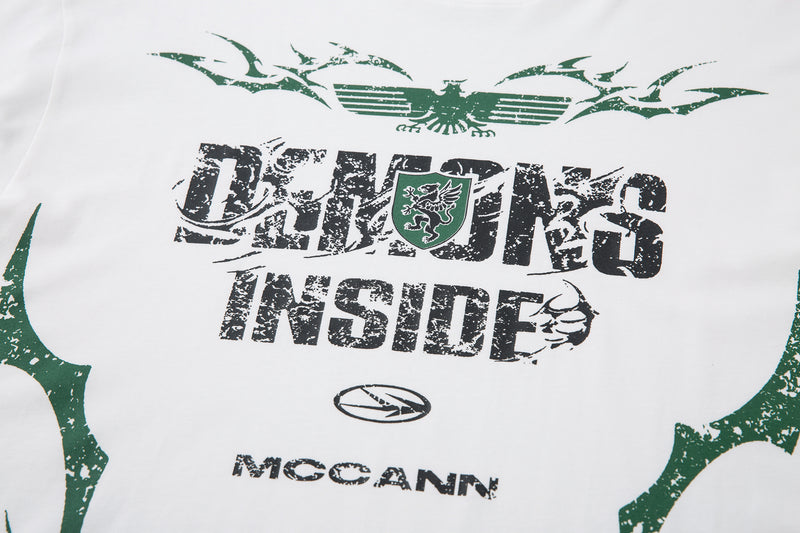 Demons Inside Gradient Graphic Long Sleeve Tee | McCann