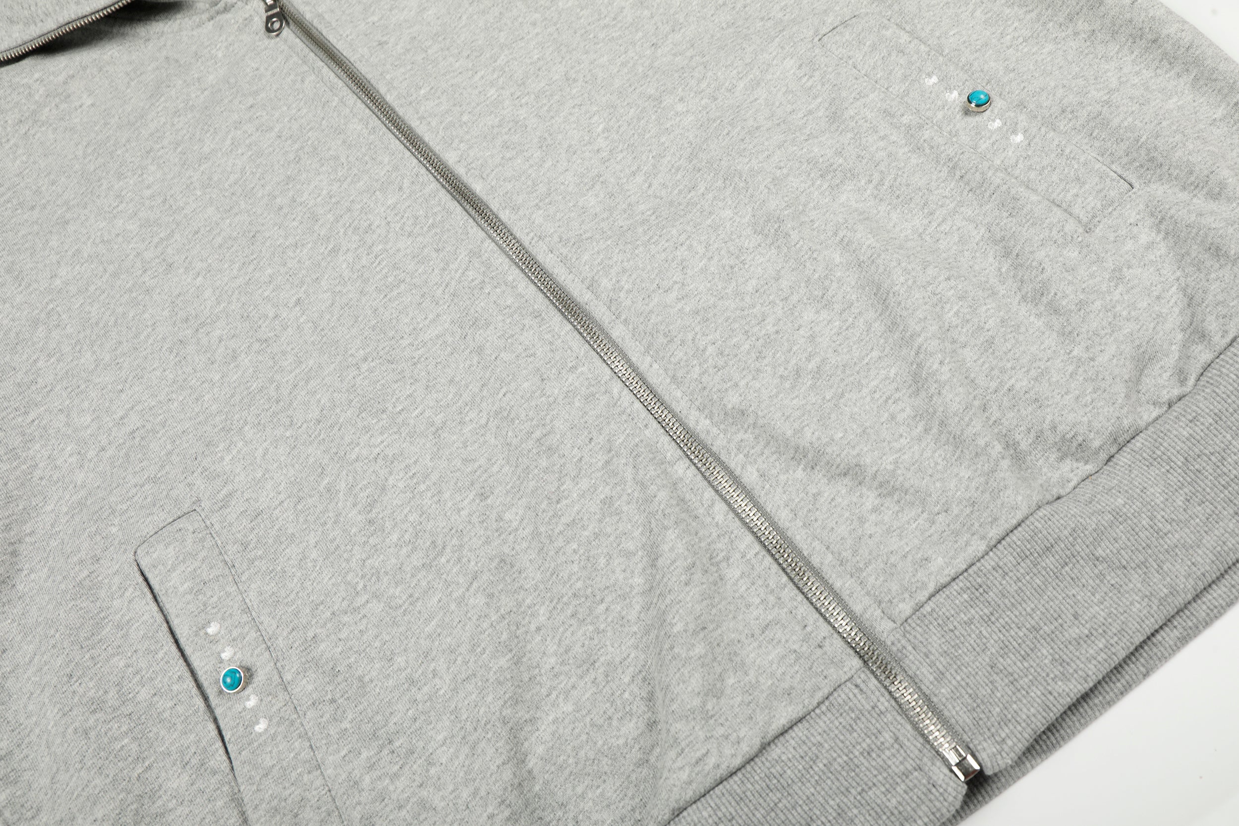 Omirad Minimal Dot-Detail Zip Hoodie | Streetwear Staple
