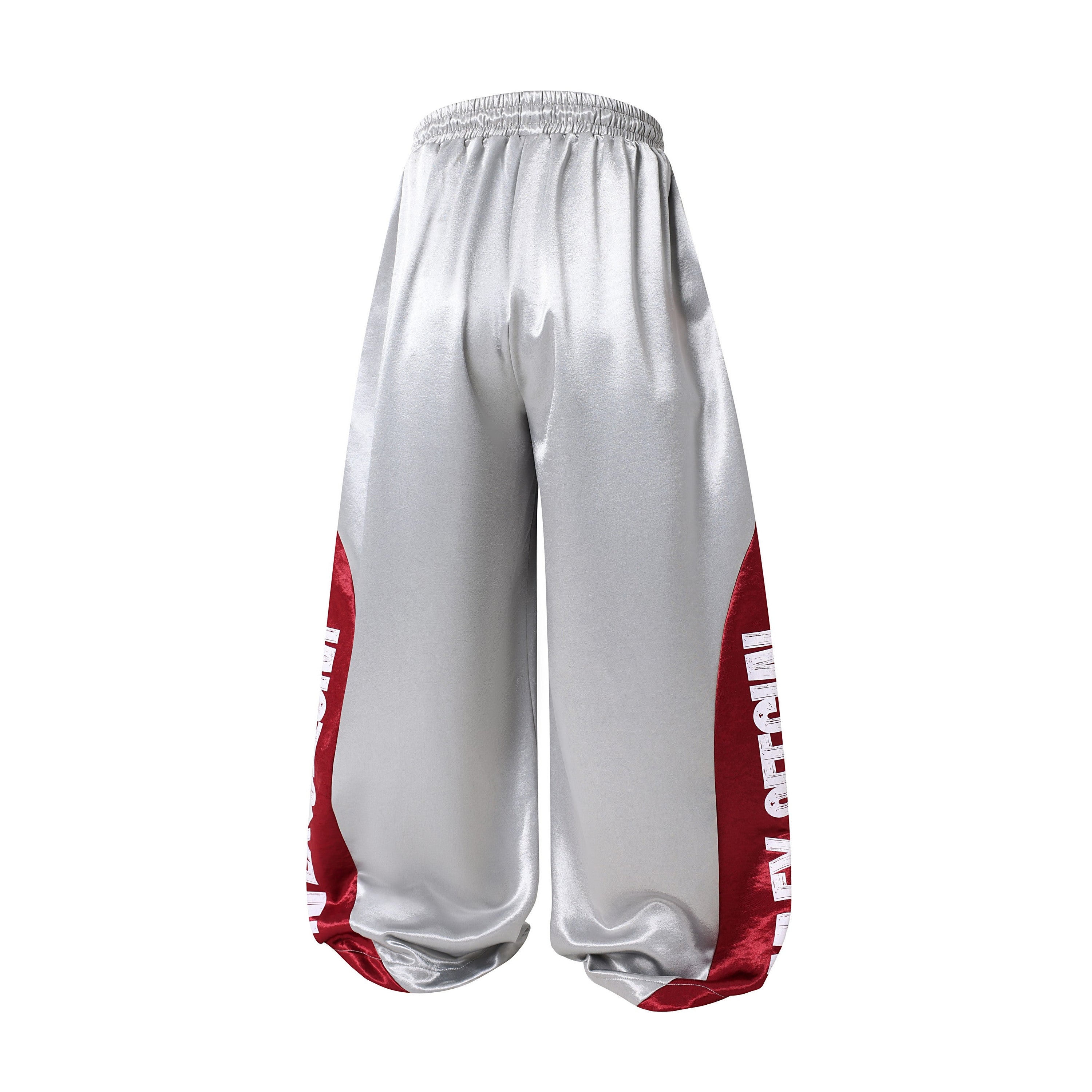 Contrast Panel Ultra Wide-Leg Sweatpants | Y2K Streetwear