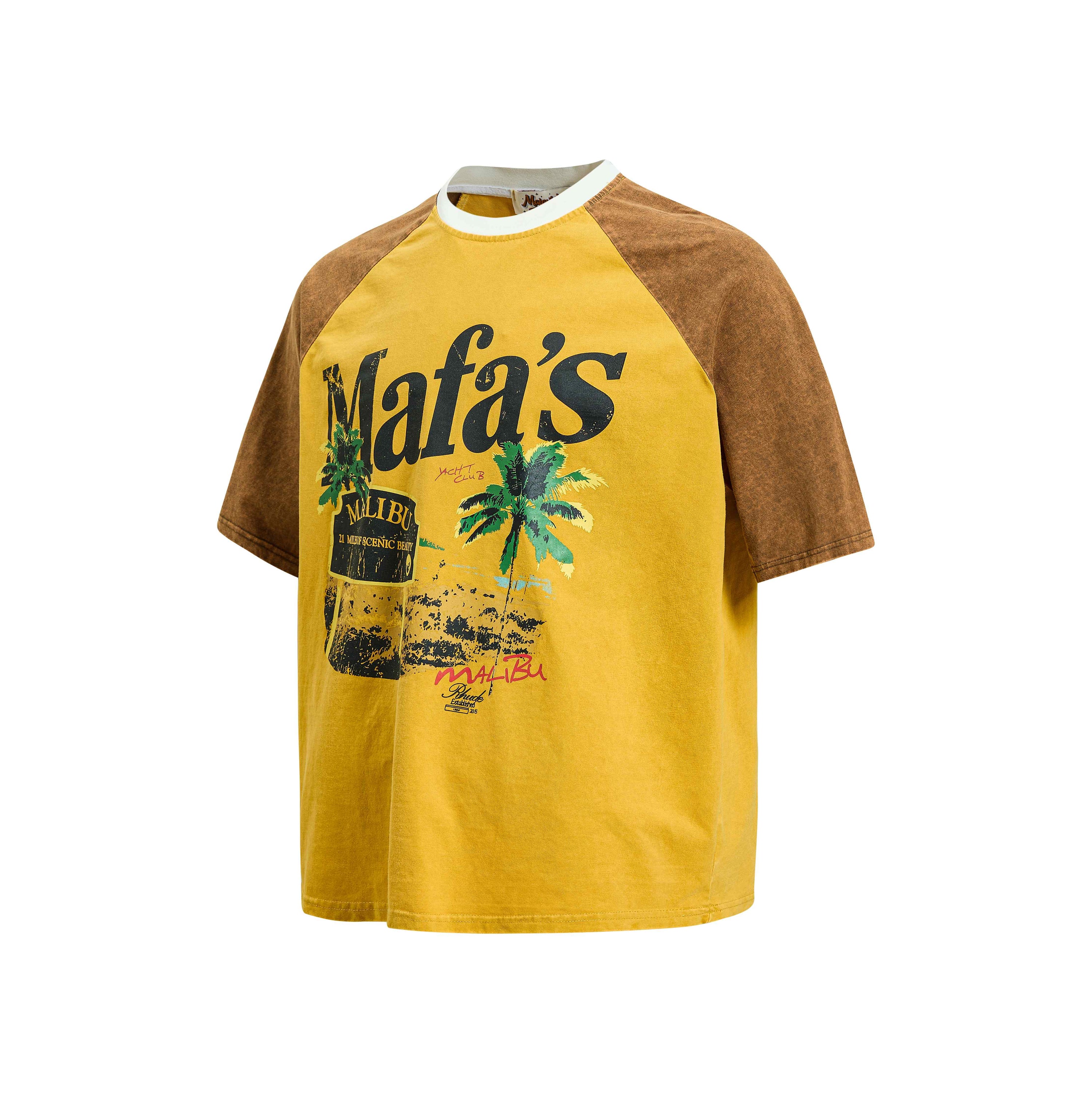 Mafa's Malibu Washed Raglan Tee | Vintage Coastal Streetwear