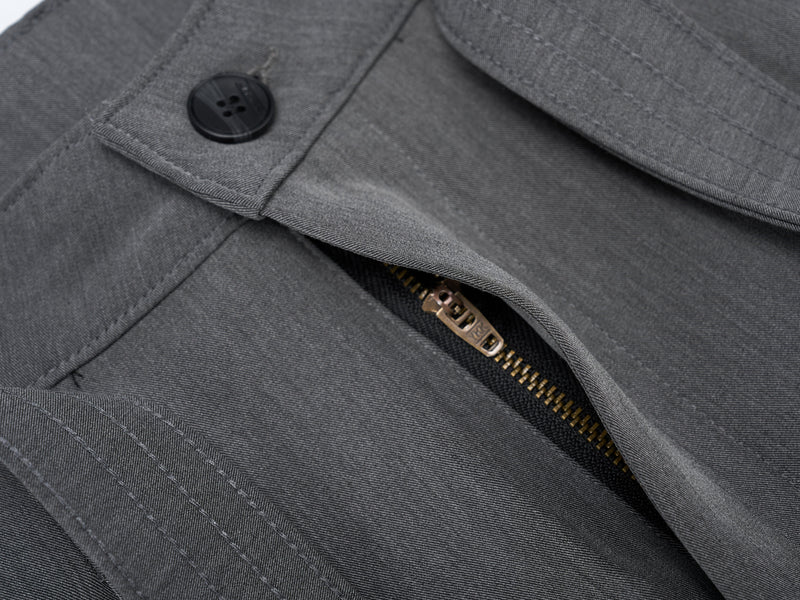 Structured Belted Barrel-Leg Pleated Pants | Omirad