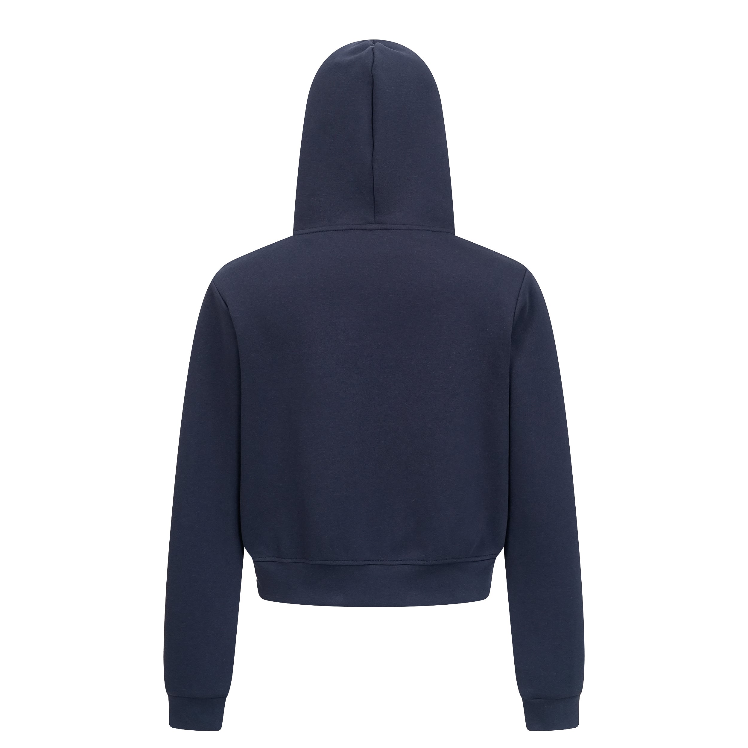 Gingham Heart Embroidered Cropped Zip Hoodie | Women