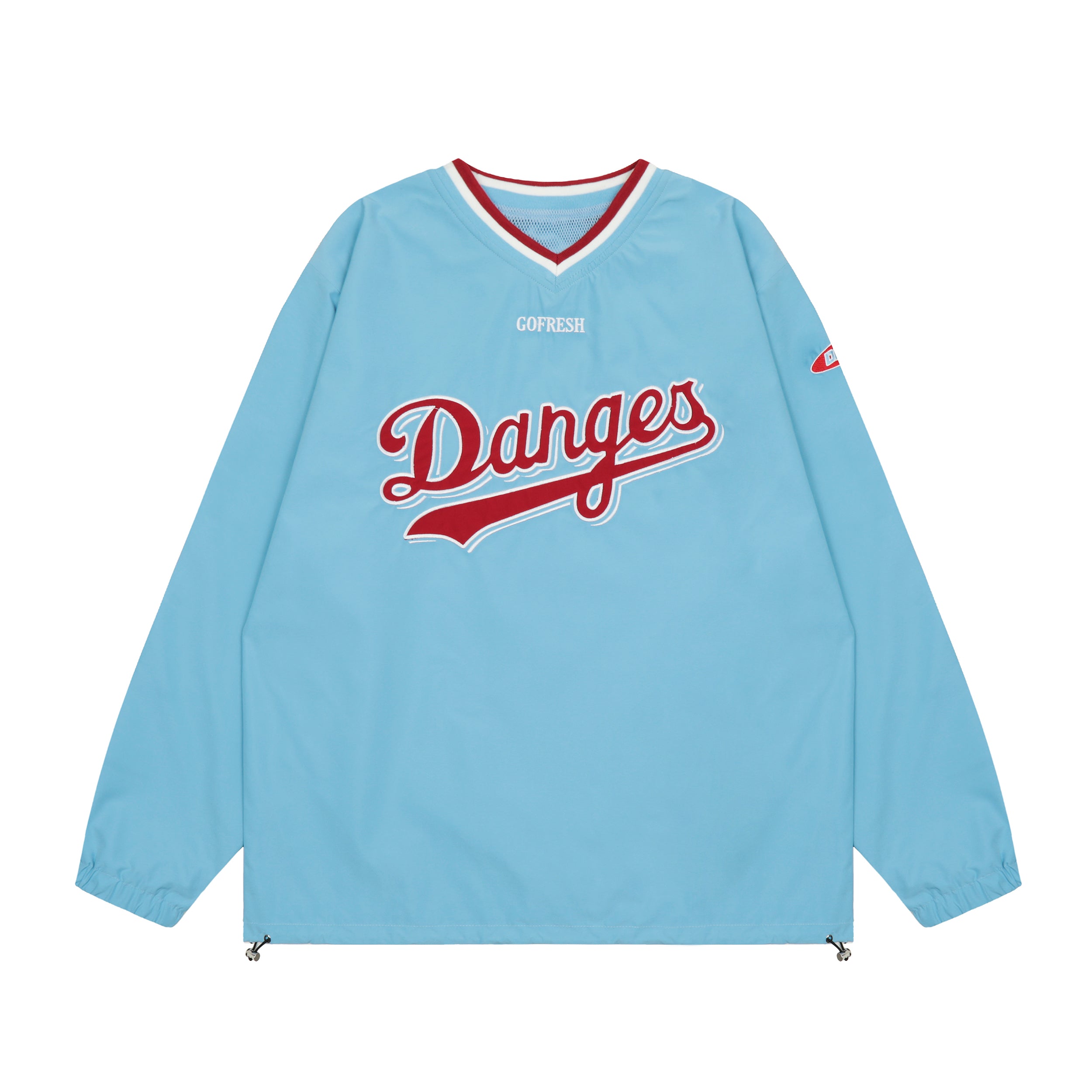 Danges Varsity Windbreaker Pullover | Oversized Streetwear Top