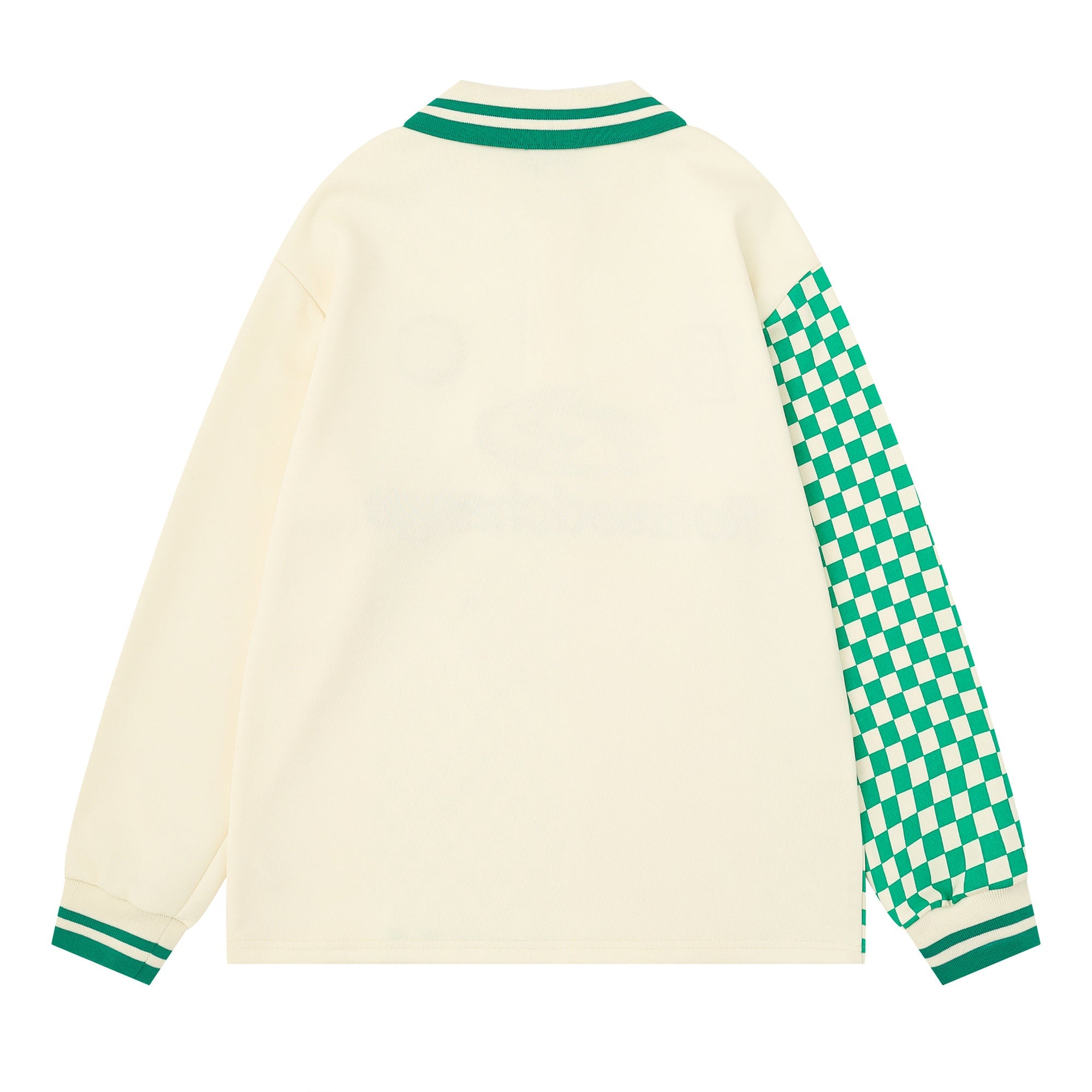 Checkered Racing Long Sleeve Jersey | Streetwear Polo