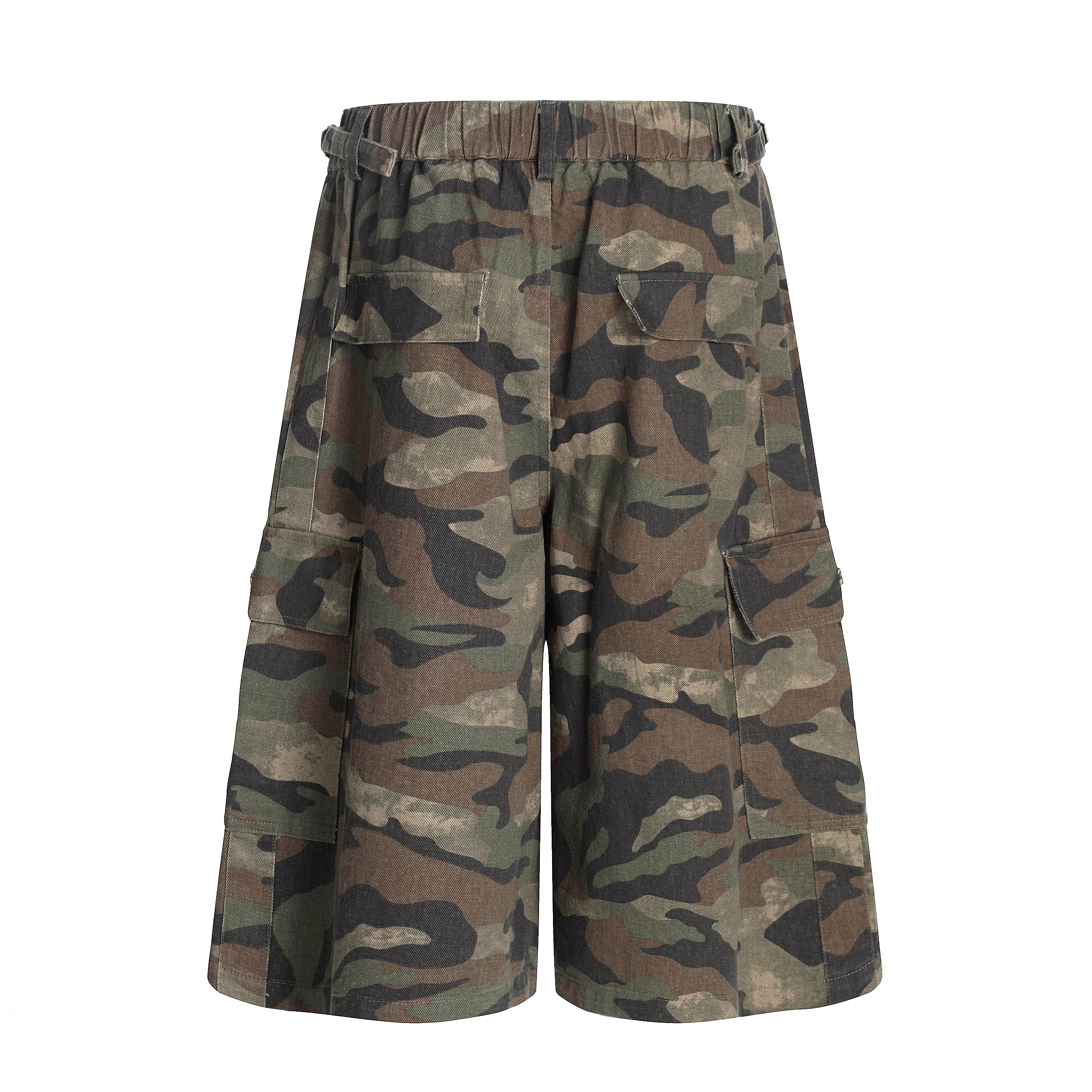 Men's Camo Cargo Shorts | Elastic Waist Utility Shorts