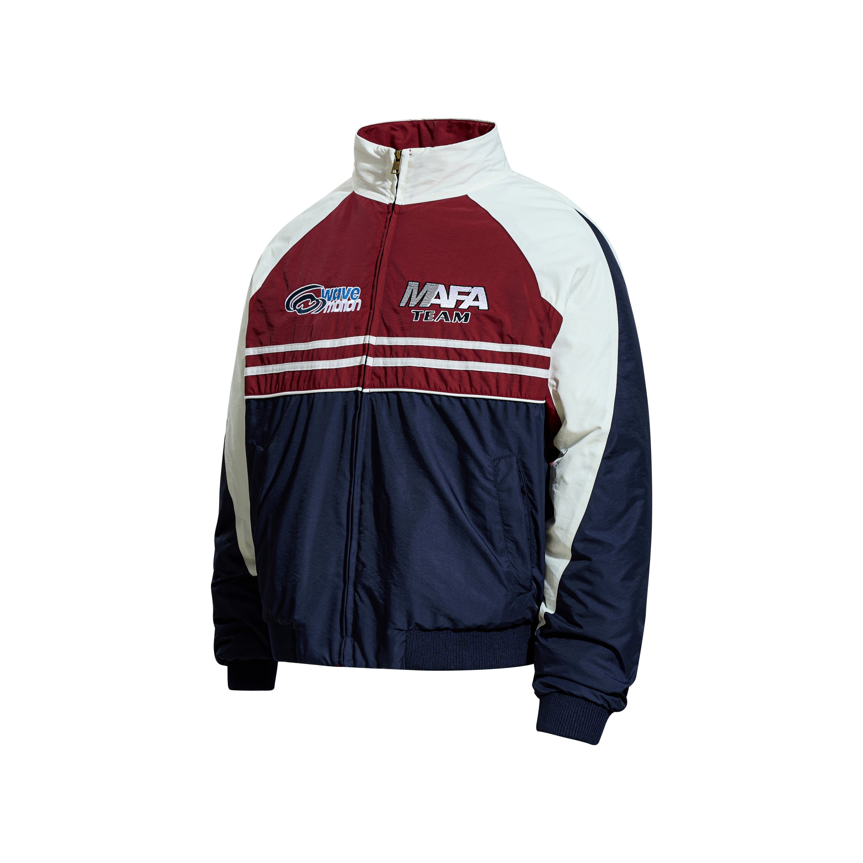 Retro Racing Colorblock Bomber Jacket | MAFA Vintage