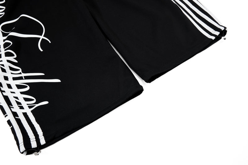 Omirad Script Stripe Wide-Leg Sweatpants | Streetwear