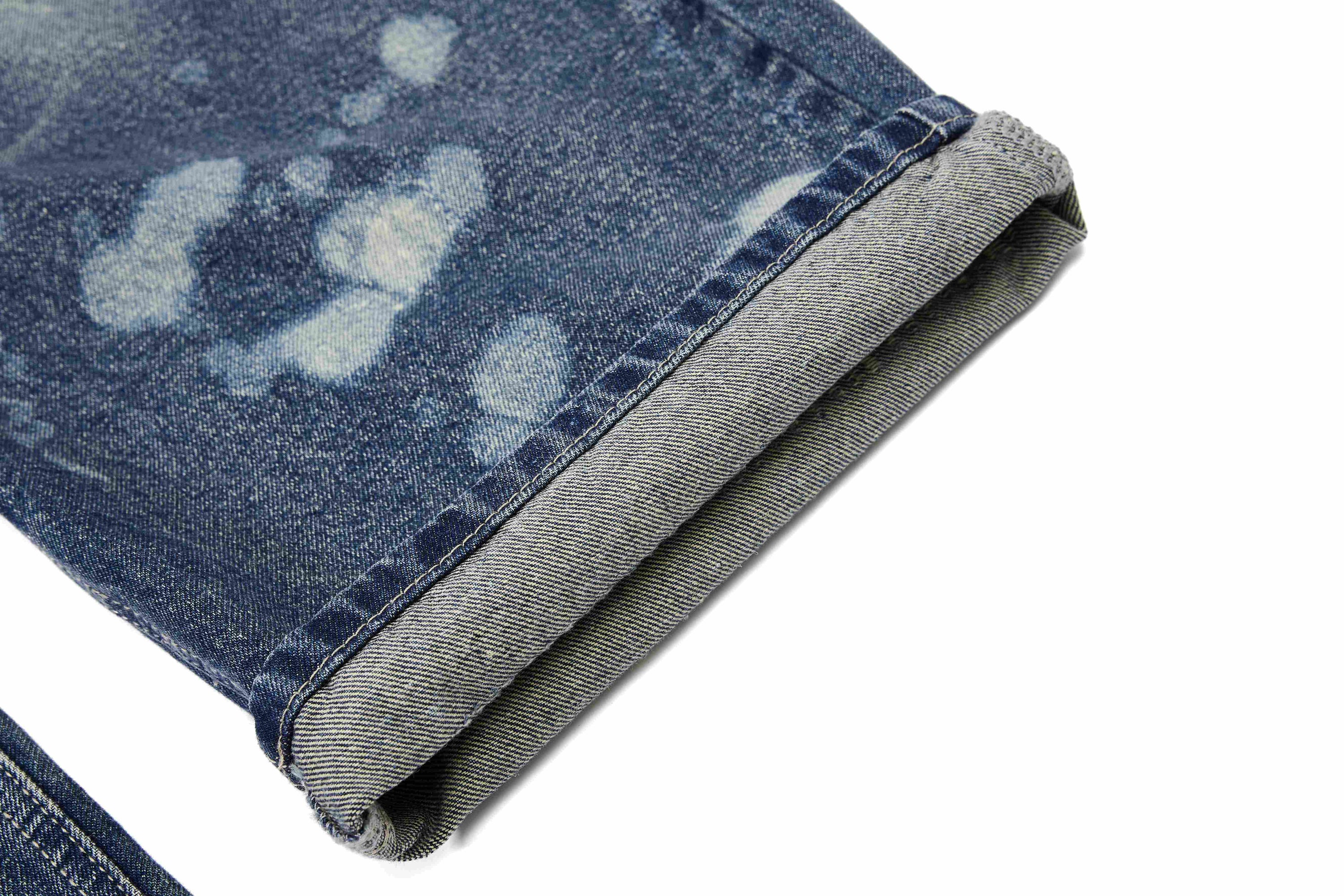 Omirad Grommet Washed Balloon Jeans | Distressed Wide-Leg Denim