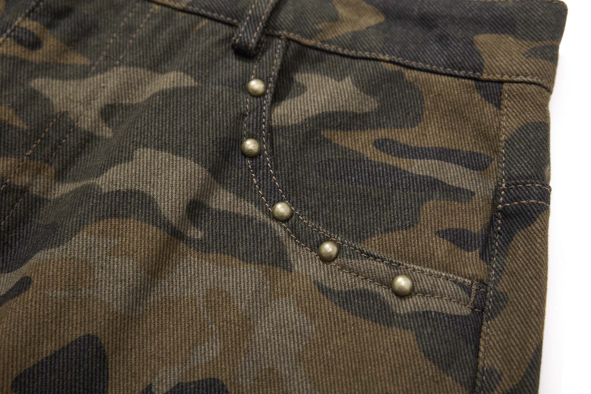 Omirad Camouflage Barrel-Leg Jeans | Wide Leg Camo Denim