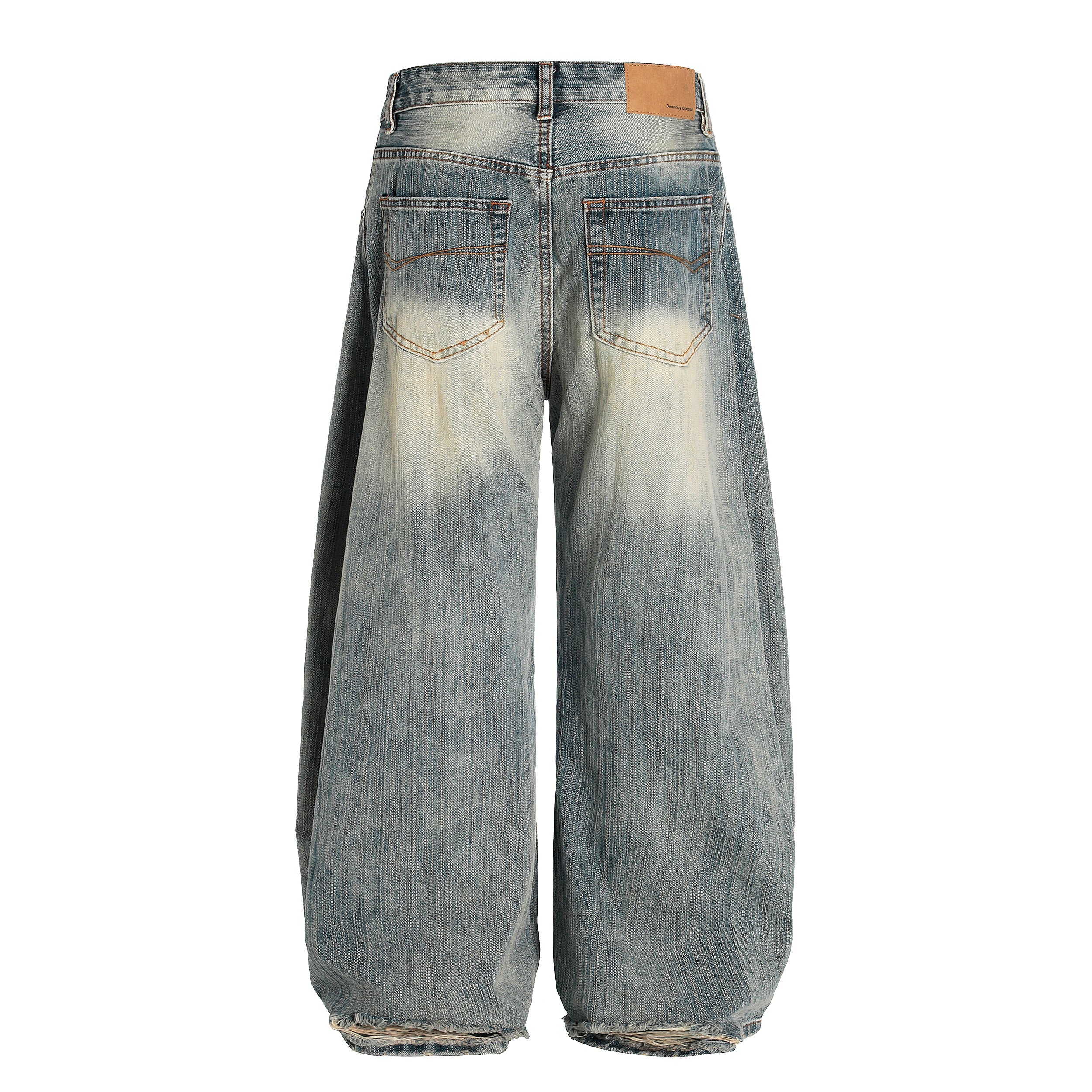 Omirad Washed Wide-Leg Denim Pants | Vintage Oversized Jeans