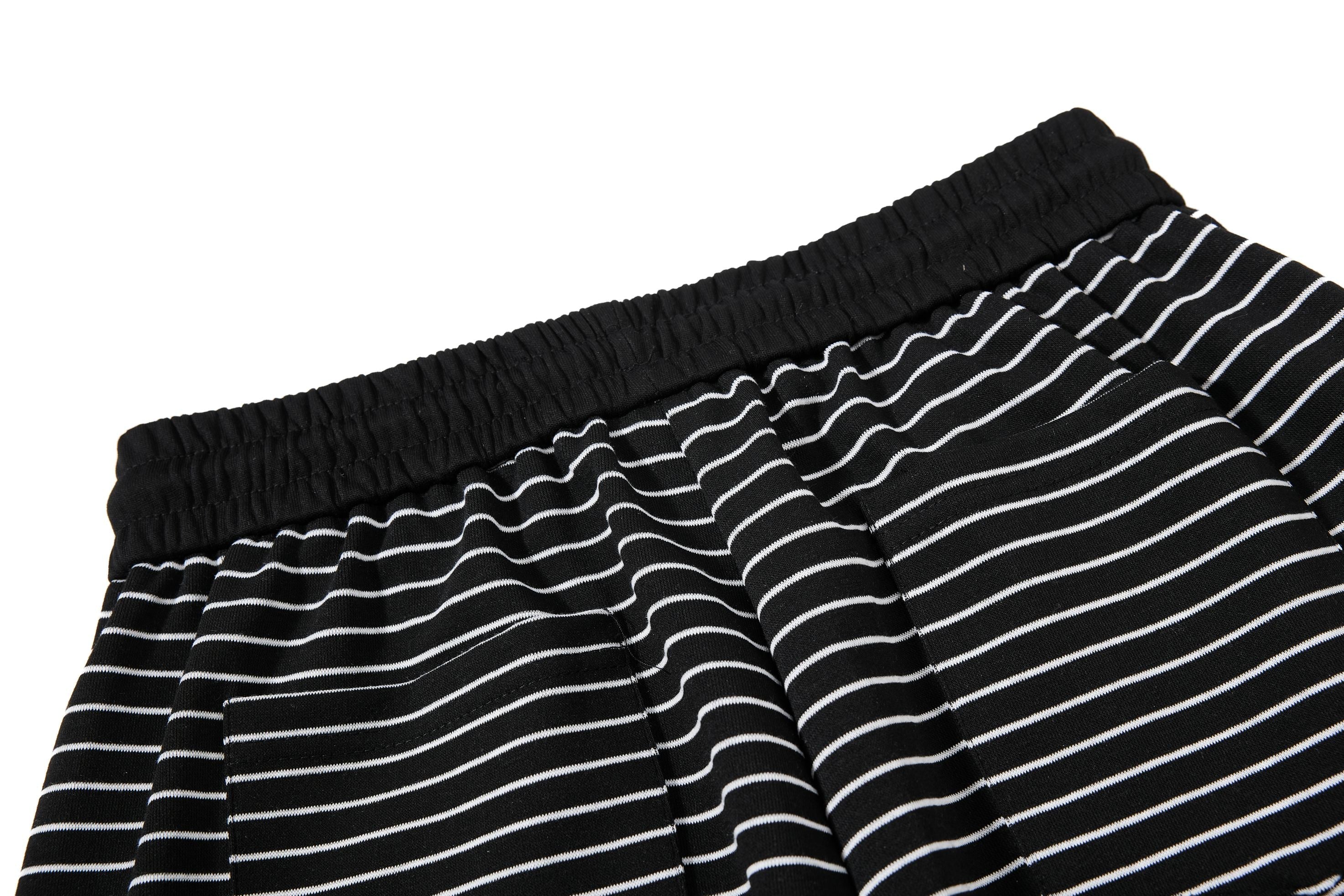 Striped Gothic Draped Wide-Leg Pants | Free Spirit Print