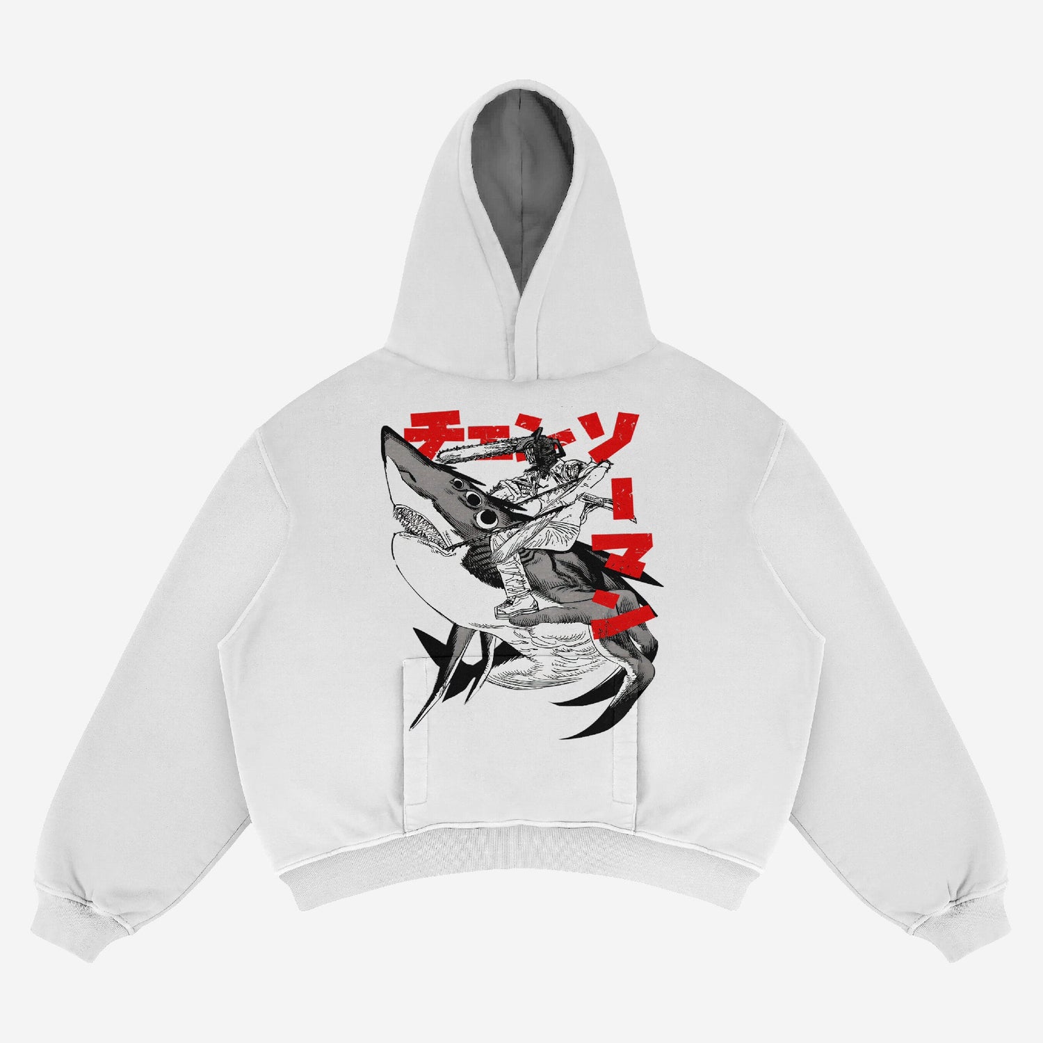 Chainsaw Man Red Rage Hoodie - 100% Cotton, Graphic Street - Style Anime Apparel - Seakoff