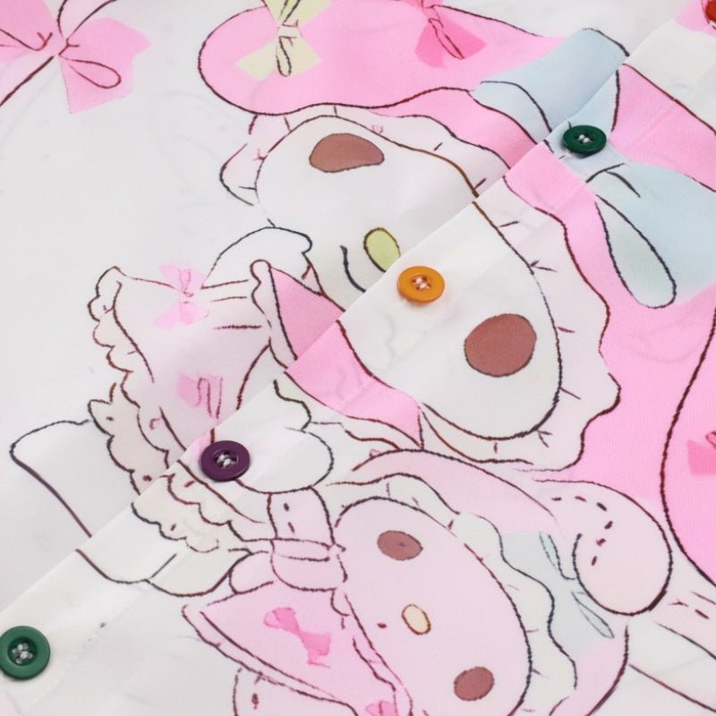 Cinnamoroll anime button up shirt - Seakoff