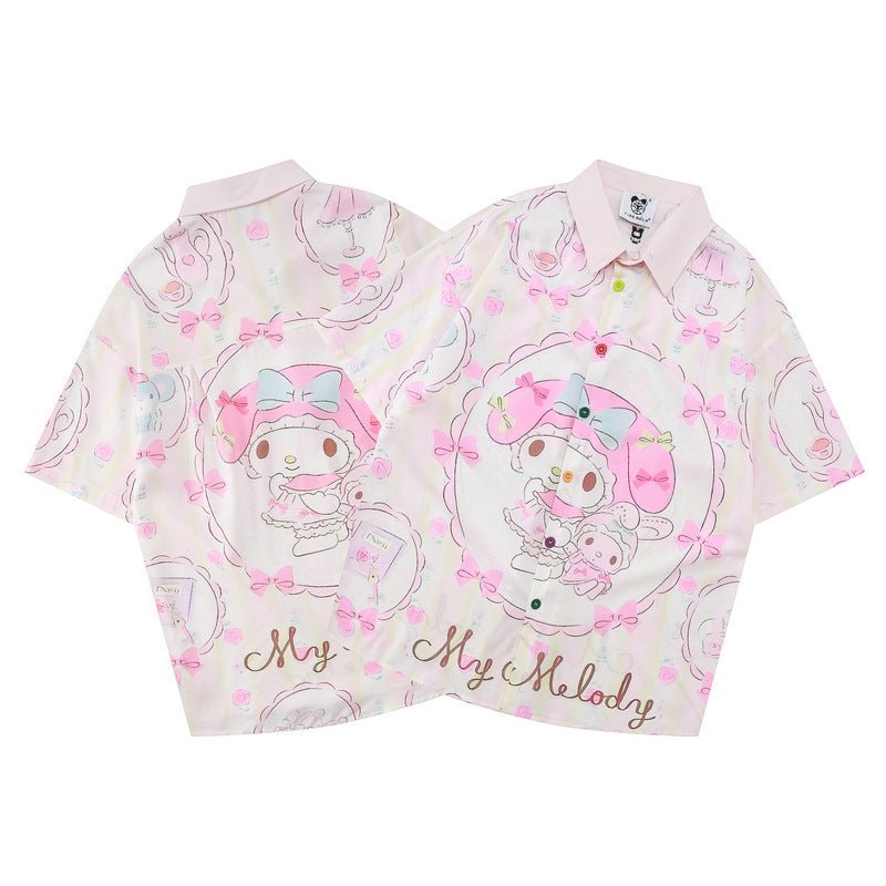 Cinnamoroll anime button up shirt - Seakoff