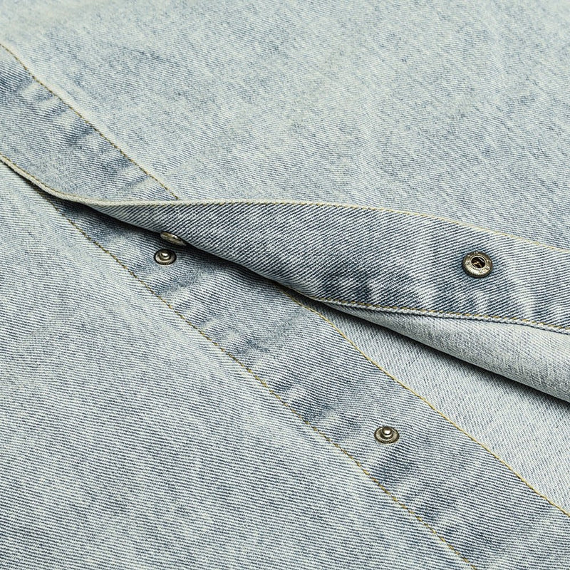 Classic Denim Chambray Shirt on Sale - Men's and Women's Long Sleeve Vintage Style - Seakoff