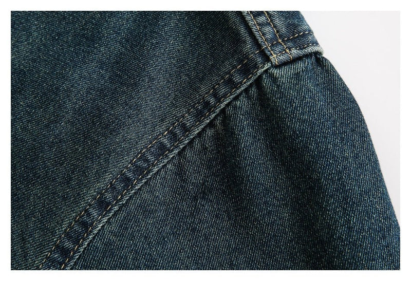 Classic Denim Chambray Shirt on Sale - Men's and Women's Short Sleeve Vintage Style - Seakoff
