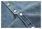 Classic Light Blue Denim Chambray Shirt on Sale - Men&