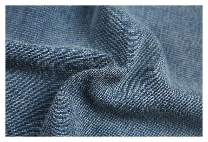 Classic Light Blue Denim Chambray Shirt on Sale - Men's and Women's Short Sleeve Vintage Style - Seakoff