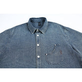 Classic Light Blue Denim Chambray Shirt on Sale - Men&