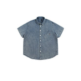 Classic Light Blue Denim Chambray Shirt on Sale - Men&