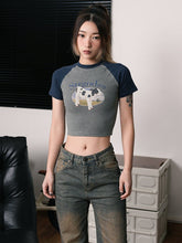 Cow Graphic Crop Tee - Seakoff