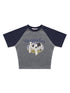 Cow Graphic Crop Tee - Seakoff