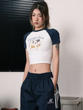 Cow Graphic Crop Tee - Seakoff