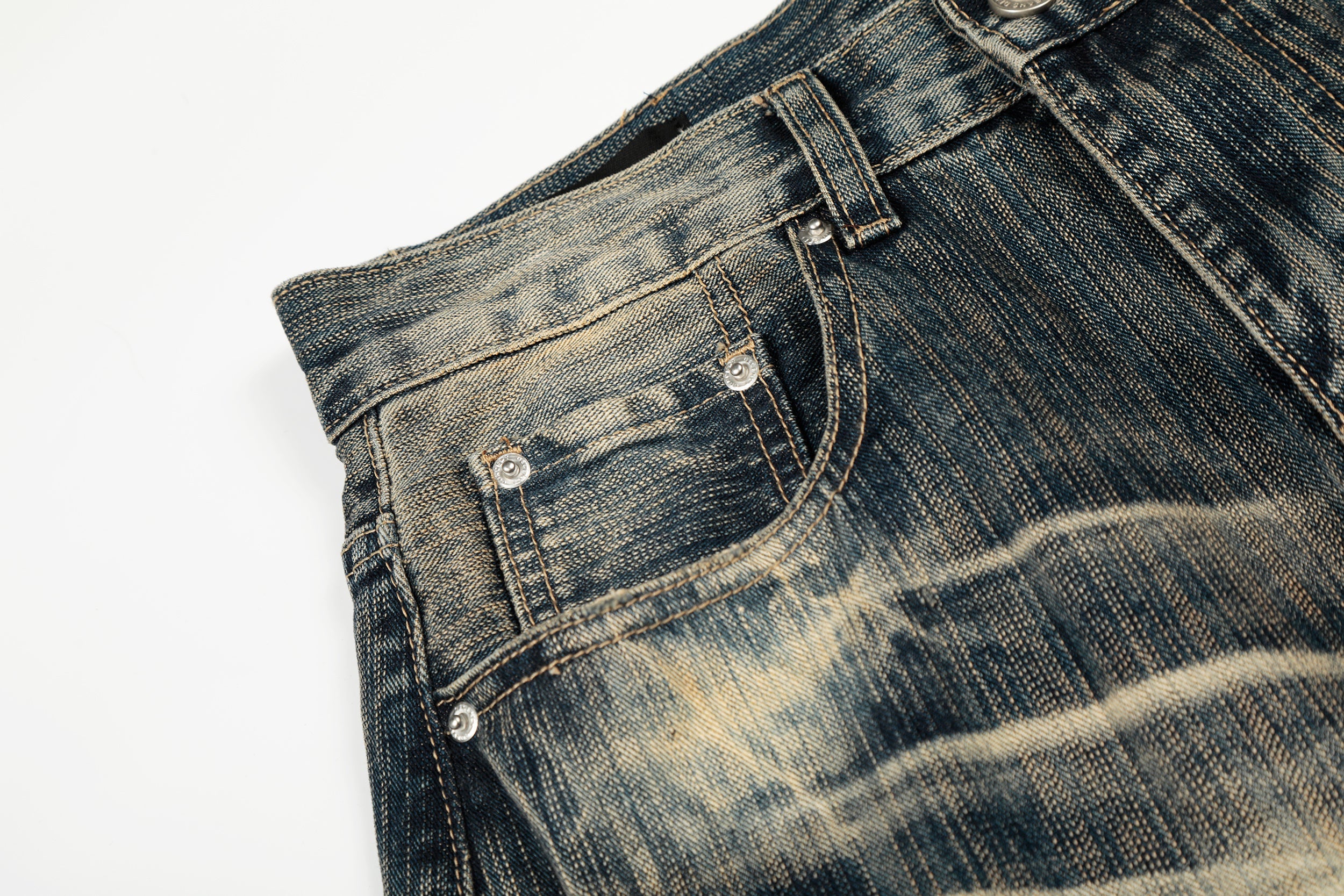 Vintage Washed Wide-Leg Denim Pants | Relaxed Streetwear Fit