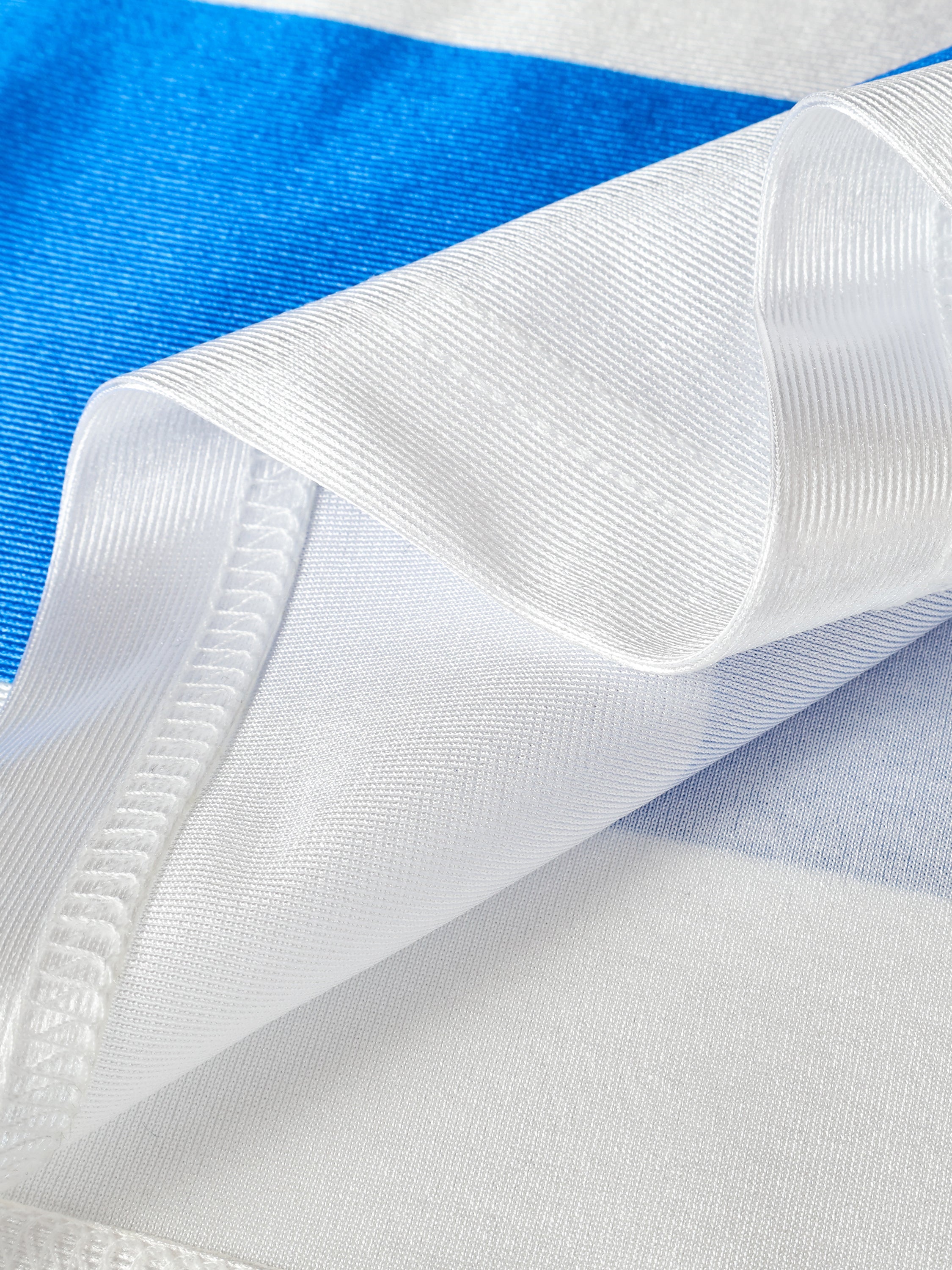 MADEGPSR #76 Blue-Stripe Oversized Football Jersey