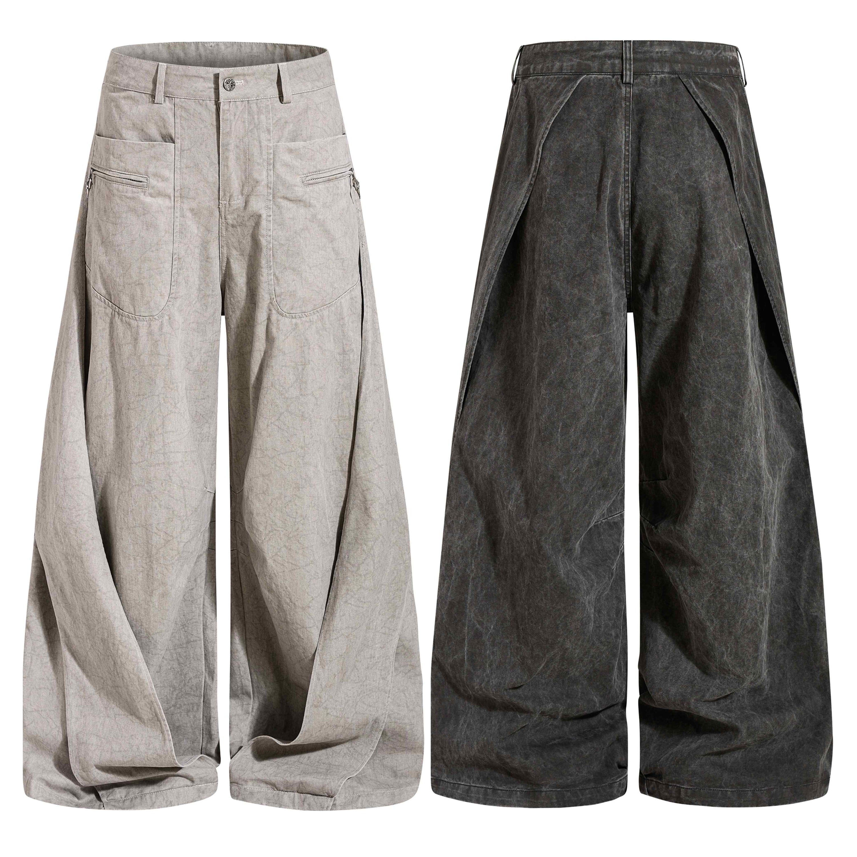 Omirad Washed Balloon Denim Jeans | Oversized Wide-Leg